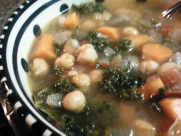 Kale, Carrot and Chickpea Soup Recipe